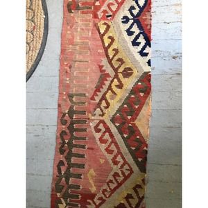Traditional Vintage Kilim Table Runner18 X 63 Handmade Ethnic Antique Wool